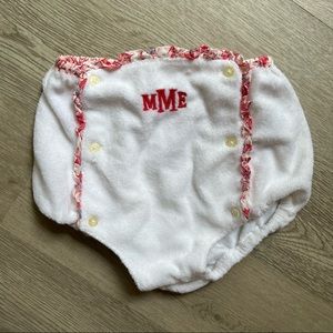 Ralph Lauren Terrycloth Monogrammed Diaper Cover (3month)